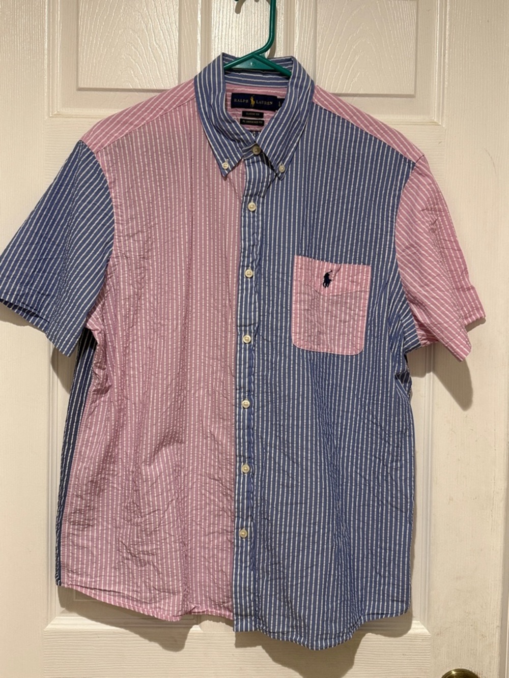 Polo by Ralph Lauren Pink & Blue Vertical Stripe Button-Down Shirt